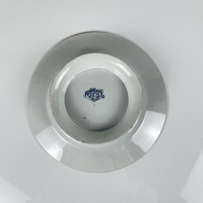 Assiette sur piédouche KG Luneville "Luculus" , Fin XIX-Début XXe