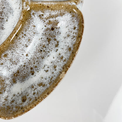 Plat apéritif en grès émaillé, 1970