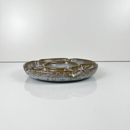 Plat apéritif en grès émaillé, 1970