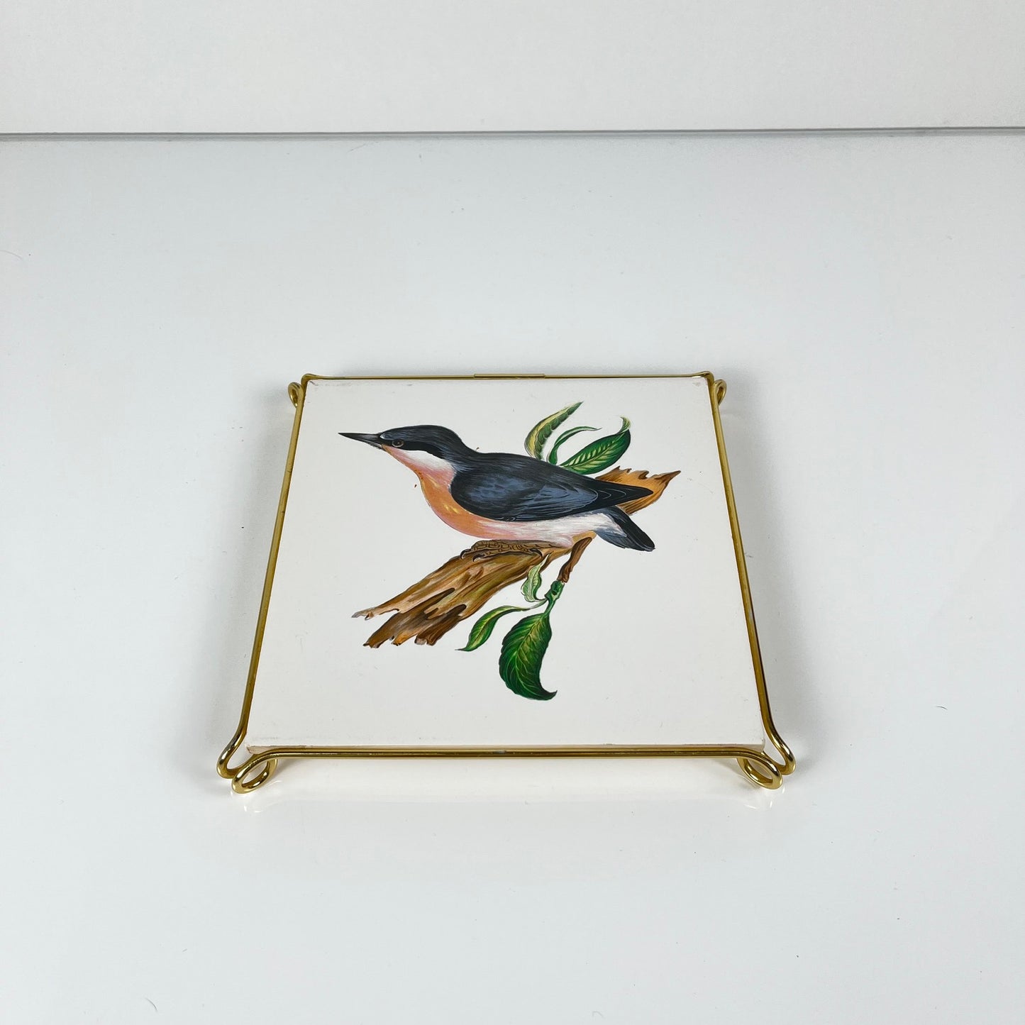 Dessous de plat Villeroy & Boch oiseau gris, 1950