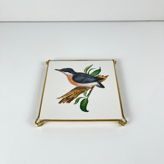 Dessous de plat Villeroy & Boch oiseau gris, 1950