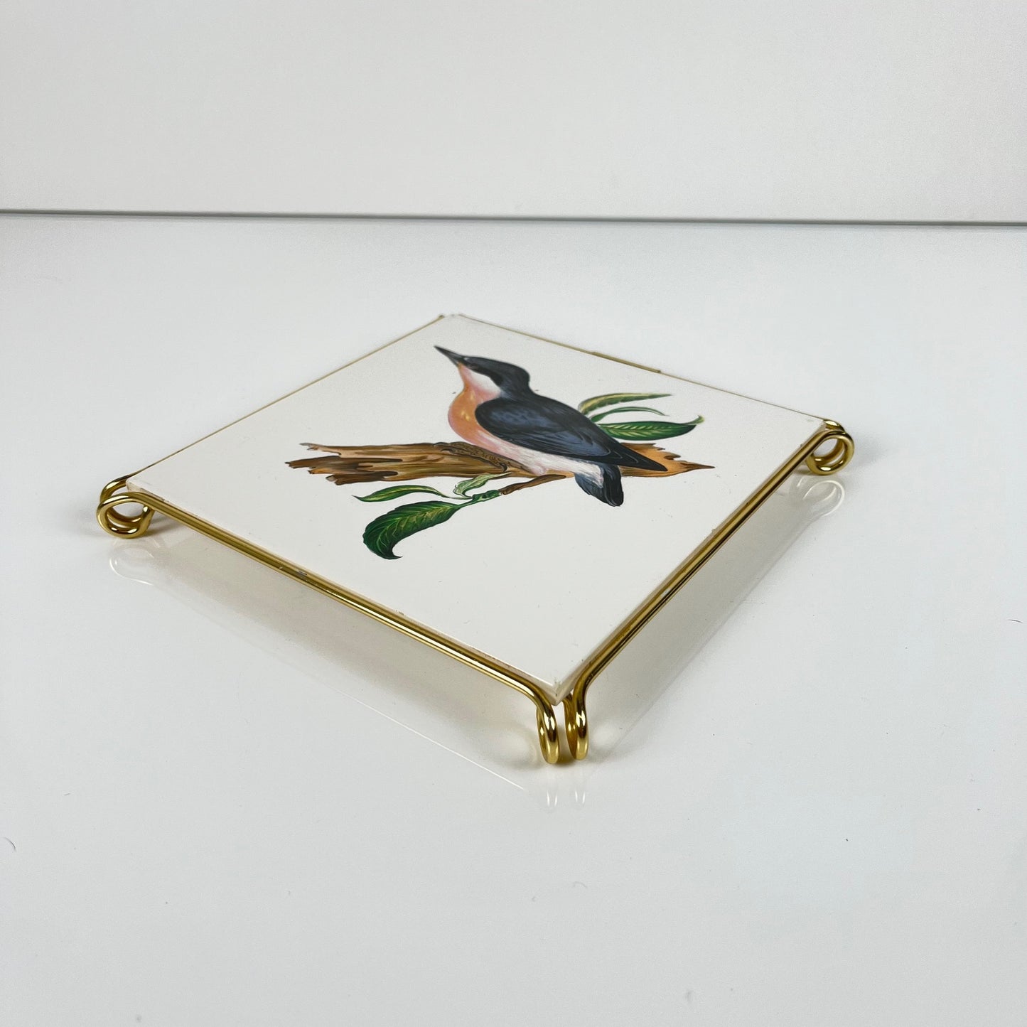 Dessous de plat Villeroy & Boch oiseau gris, 1950