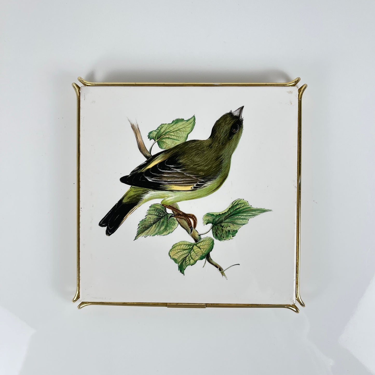 Dessous de plat Villeroy & Boch oiseau vert, 1950