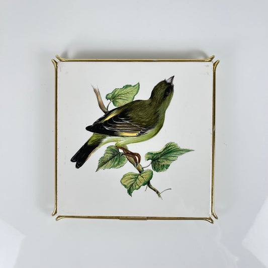 Dessous de plat Villeroy & Boch oiseau vert, 1950