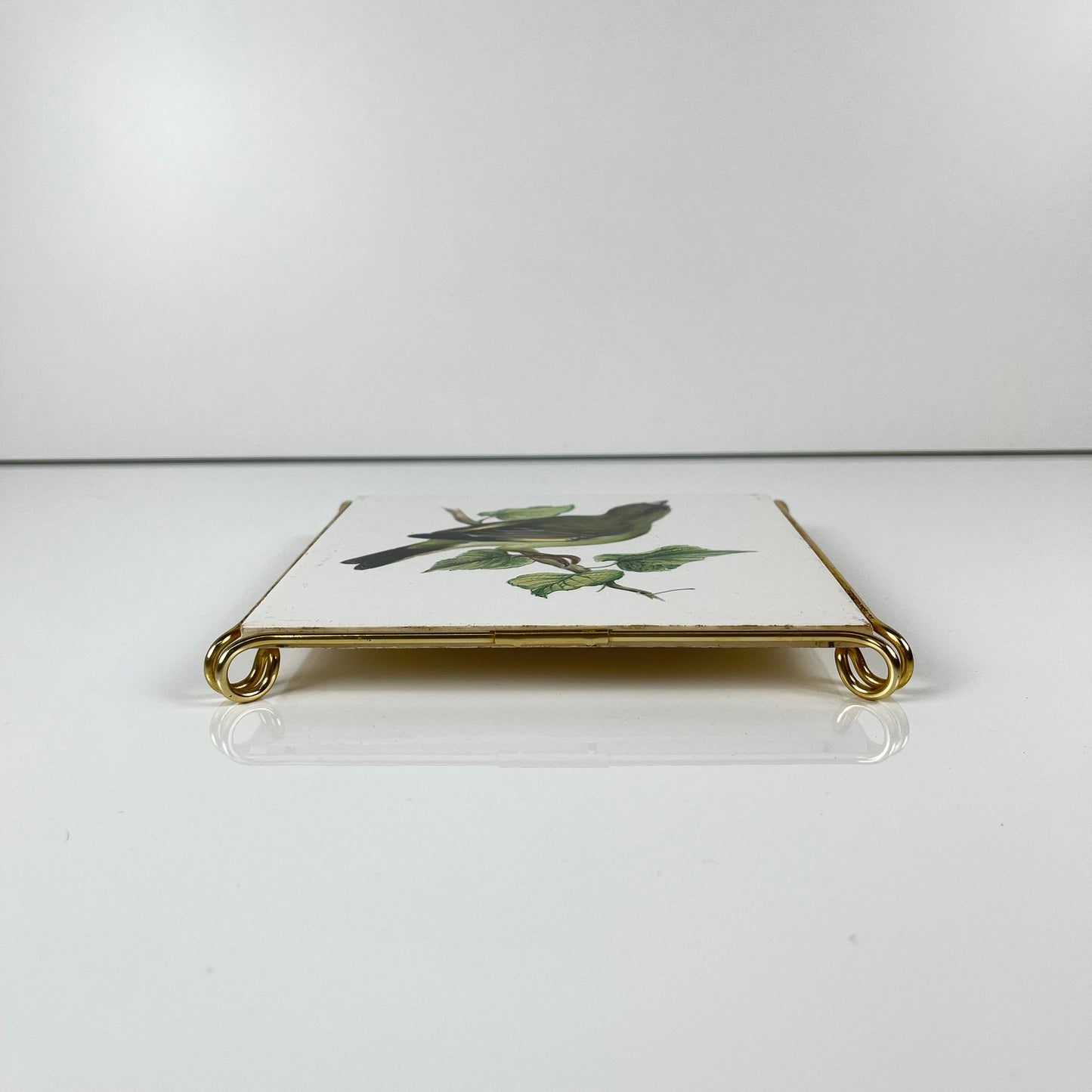 Dessous de plat Villeroy & Boch oiseau vert, 1950