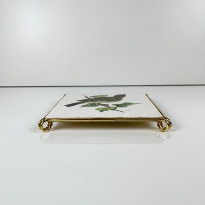 Dessous de plat Villeroy & Boch oiseau vert, 1950