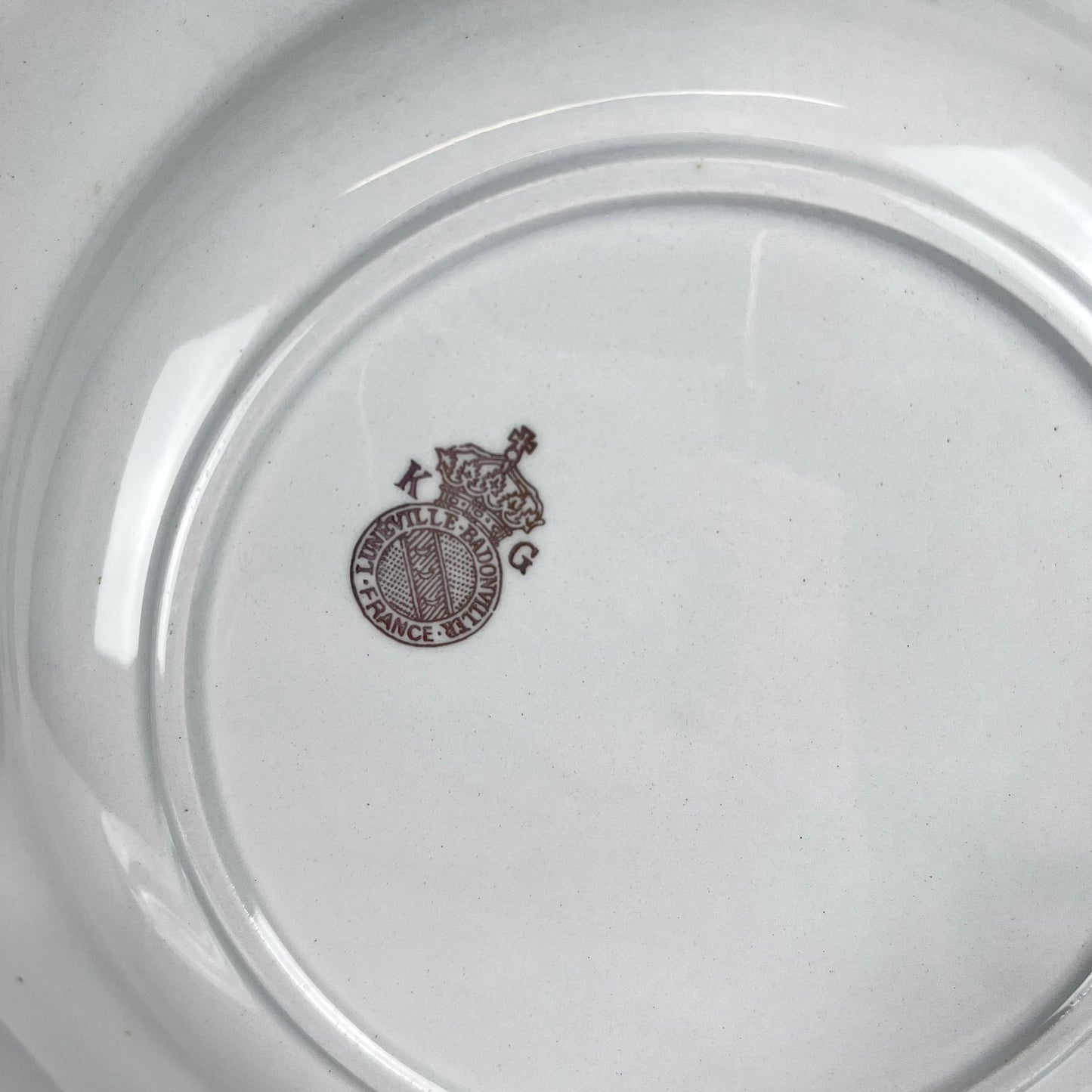 Set de 6 assiettes creuses KG Lunéville "Le Potager" , 1950/70