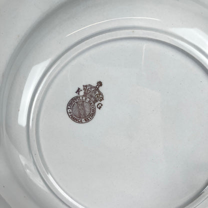 Set de 6 assiettes creuses KG Lunéville "Le Potager" , 1950/70