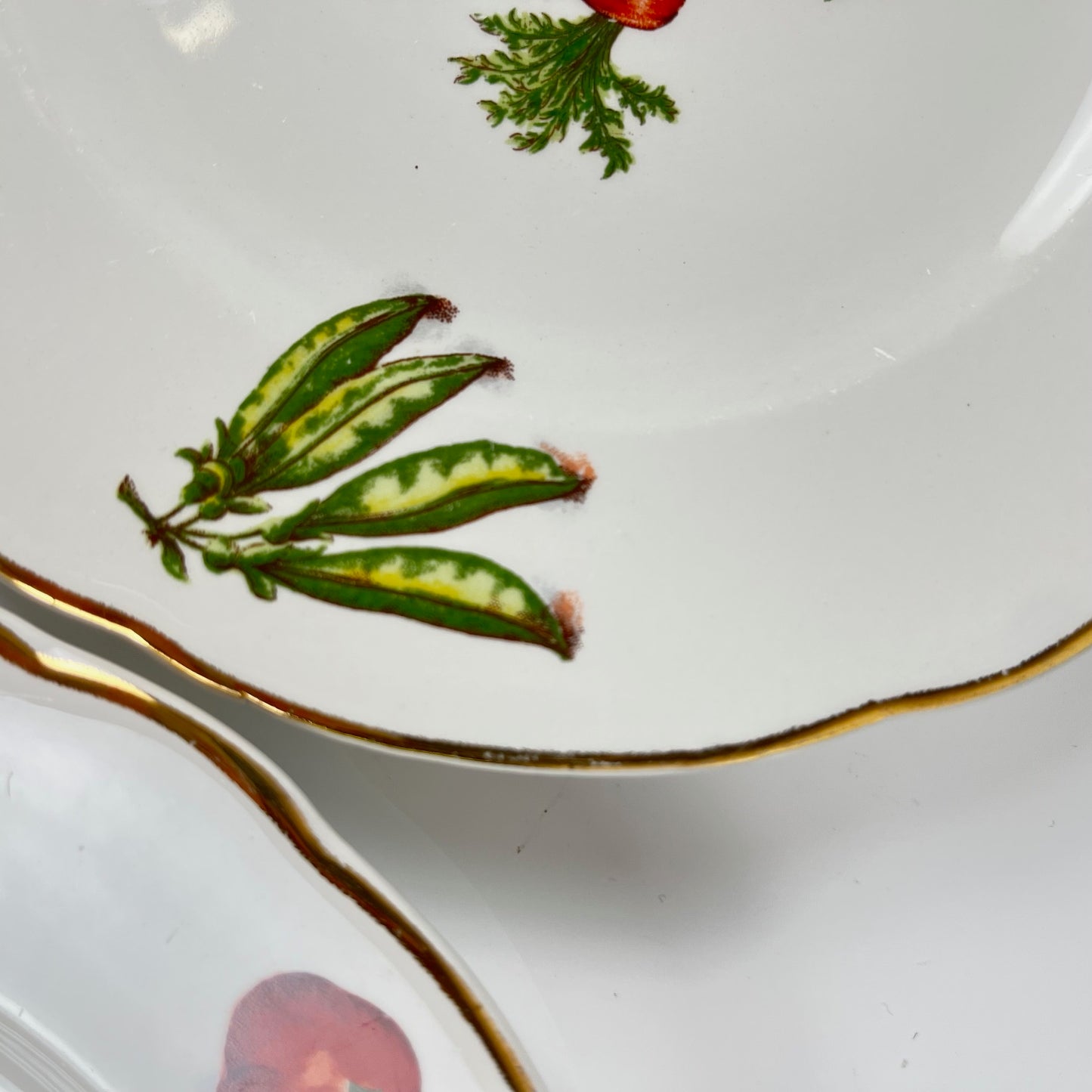 Set de 6 assiettes à dessert KG Lunéville "Le Potager" , 1950/70