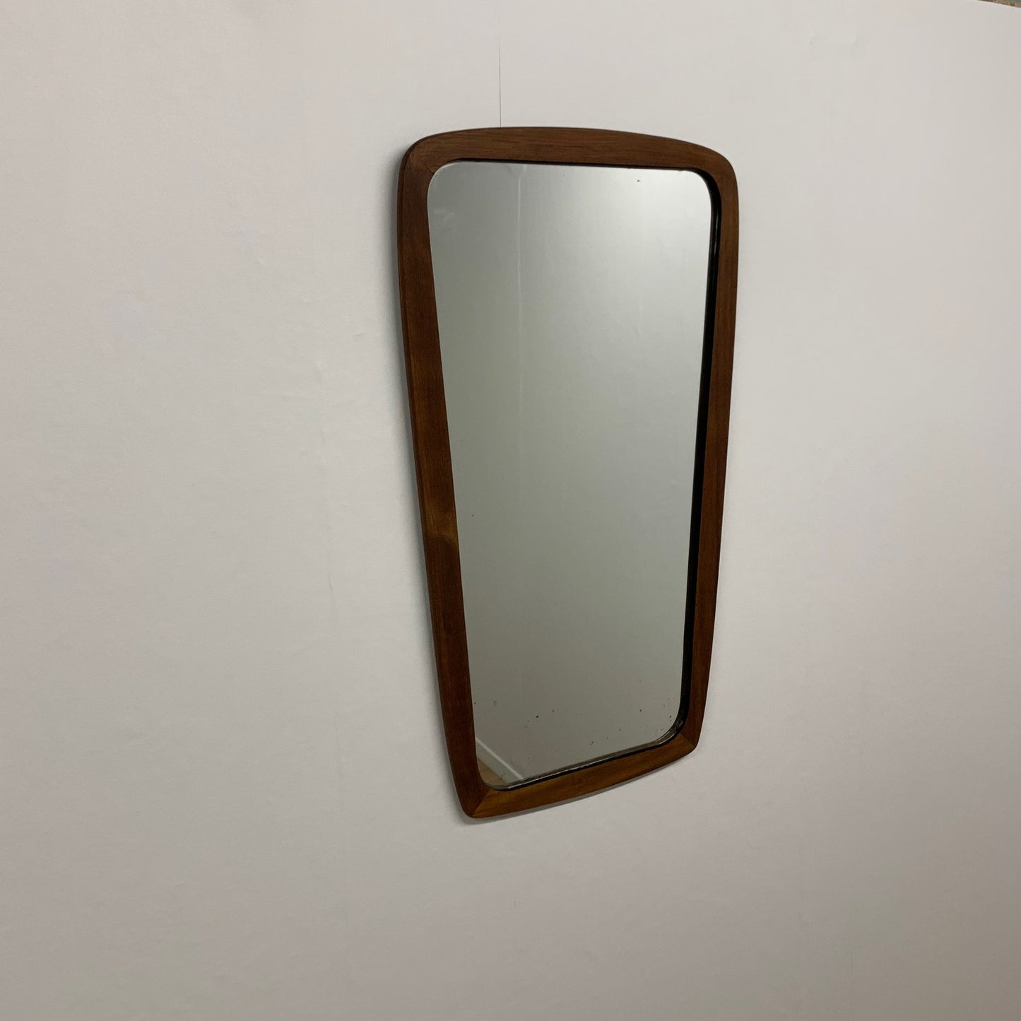 Miroir vintage danois en teck , 1960