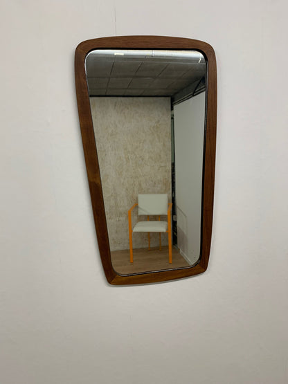 Miroir vintage danois en teck , 1960