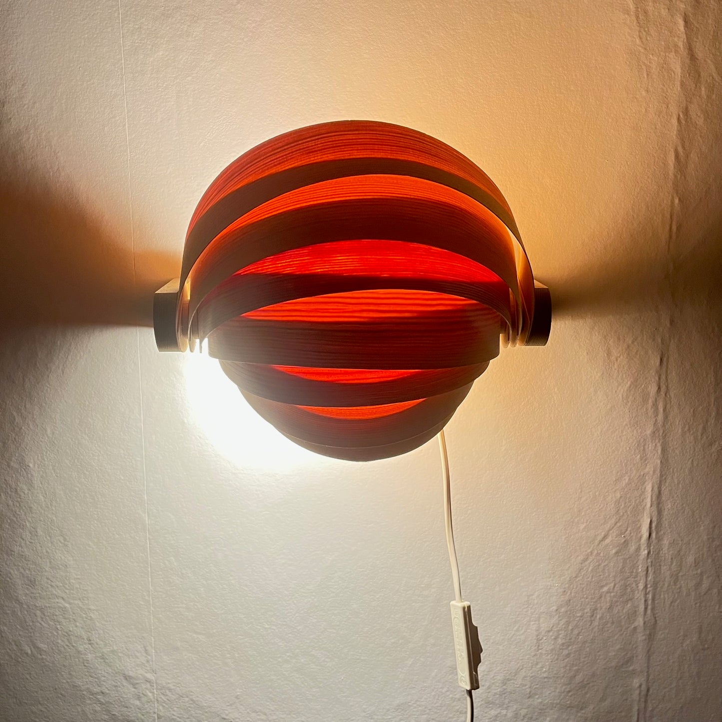 Applique murale Translandia en Pin, Danemark, 1960-70