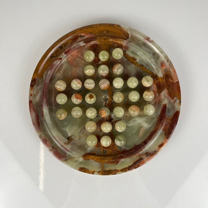 Vintage onyx marble solitaire sets