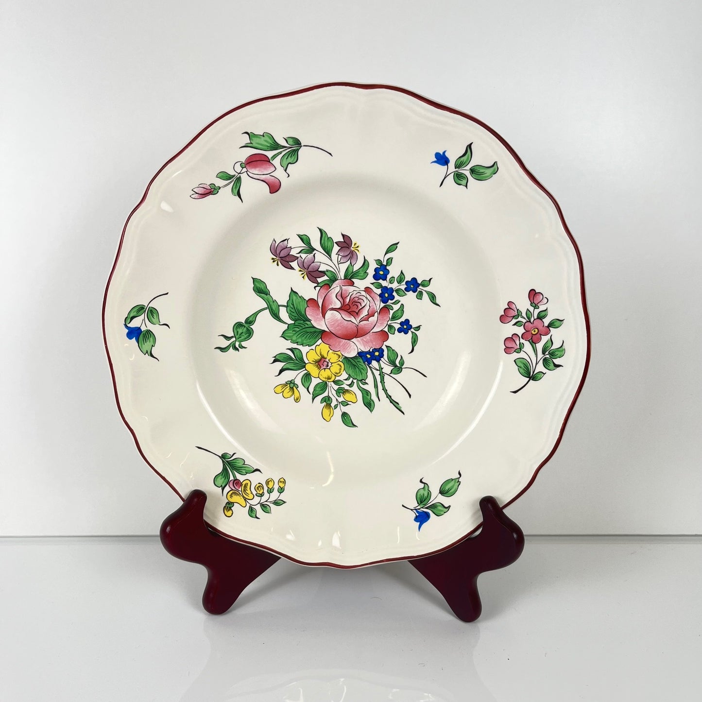 Set de 3 assiettes creuses KG Lunéville  "Réverbère"