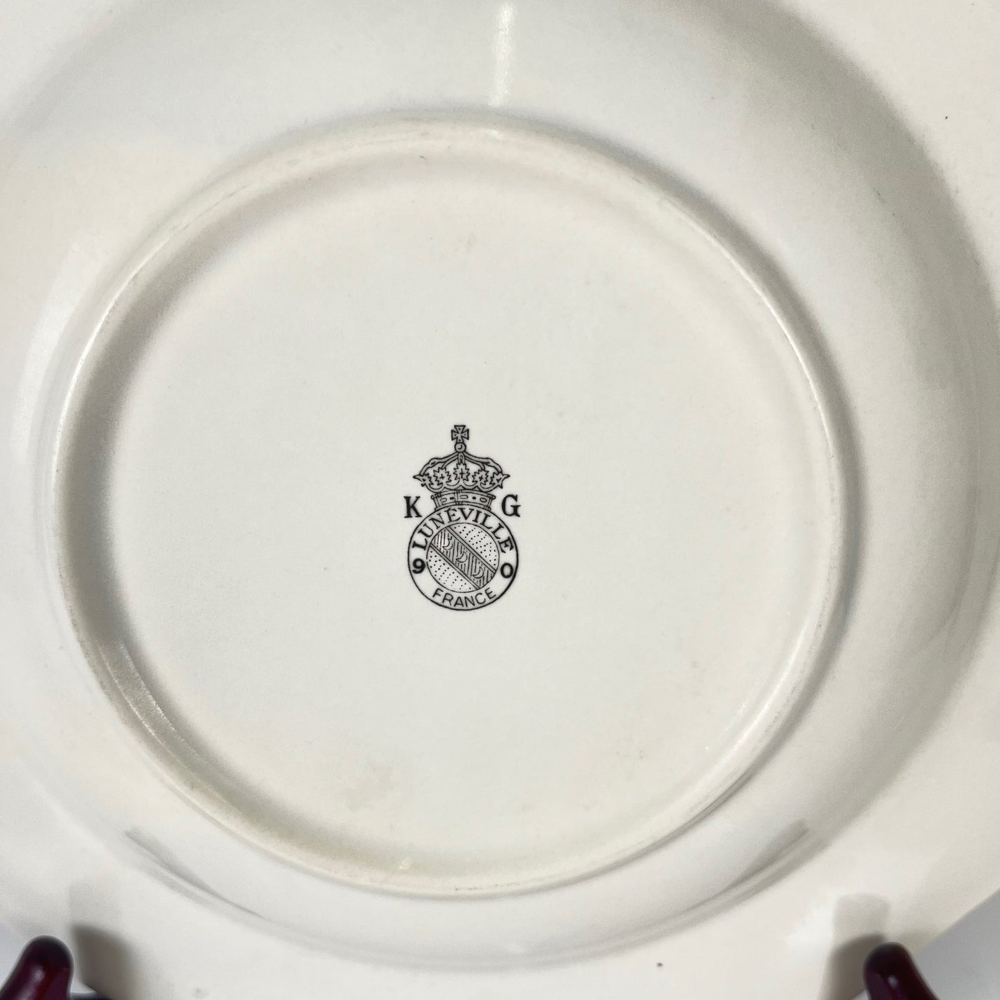 Set de 3 assiettes creuses KG Lunéville  "Réverbère"