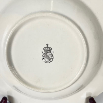 Set de 3 assiettes creuses KG Lunéville  "Réverbère"