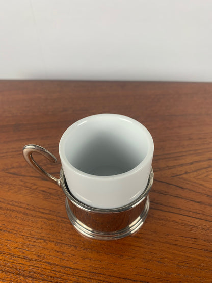 Set of 4 vintage coffee cups + sugar bowl