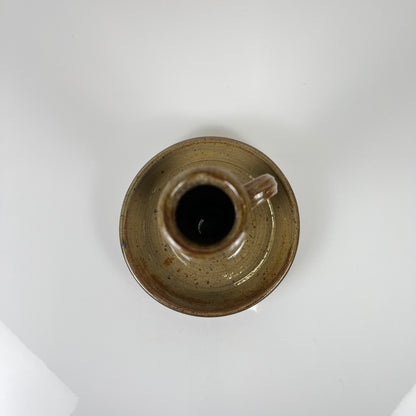 Bougeoir à main en grès