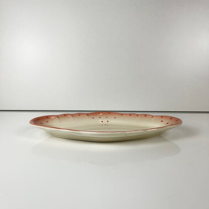 Petit plat Salins les bains rose, avant 1970