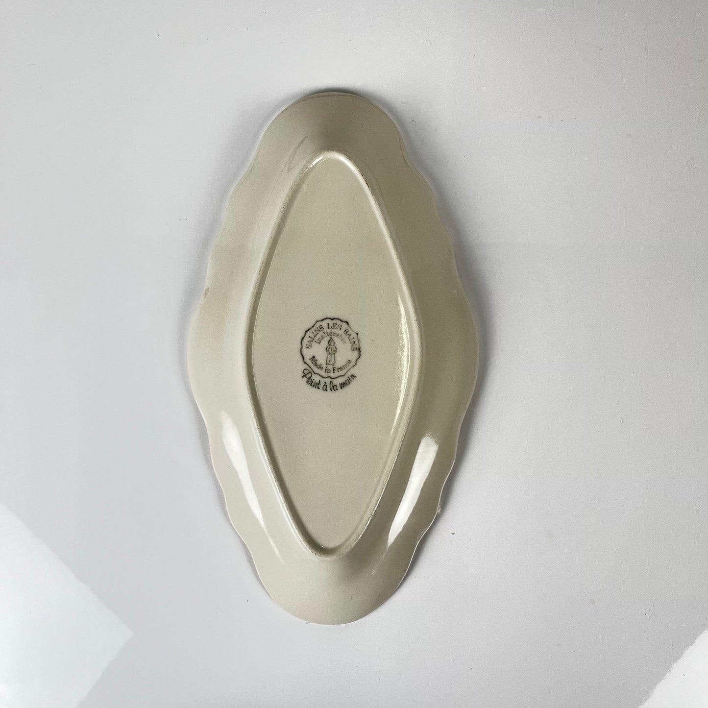 Petit plat Salins les bains rose, avant 1970