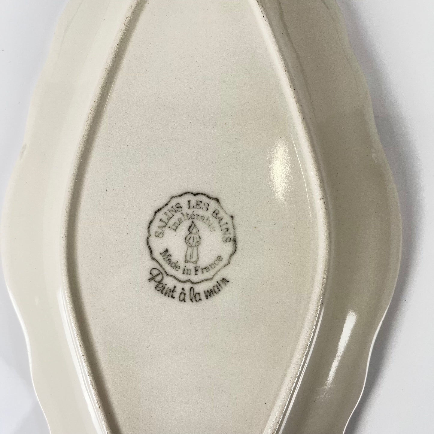 Petit plat Salins les bains rose, avant 1970