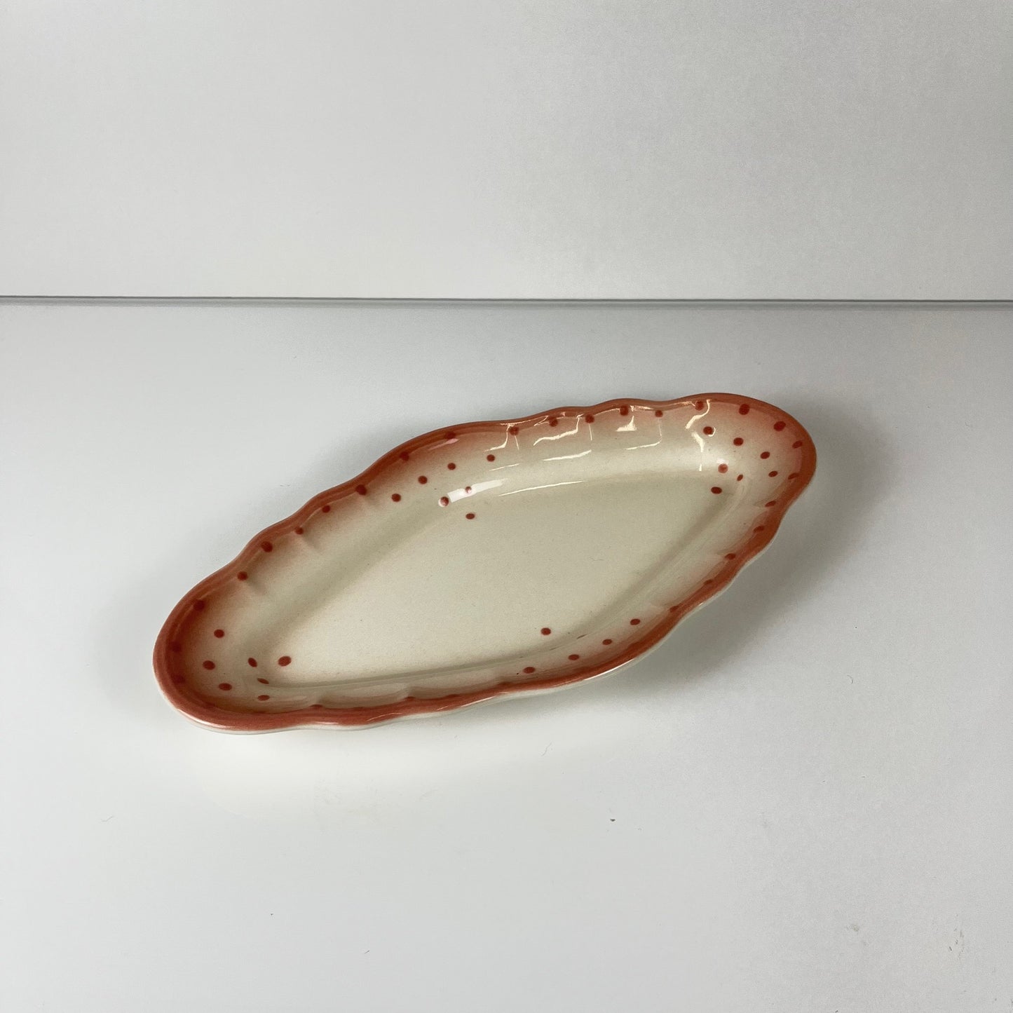 Petit plat Salins les bains rose, avant 1970