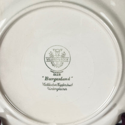 Set de 2 assiettes à dessert Villeroy & Boch "Burgenland" ,bleu