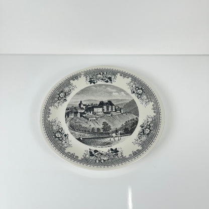 Plat Villeroy & Boch  "Wiltz, luxembourg", gris