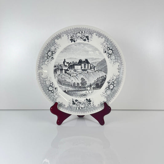 Plat Villeroy & Boch  "Wiltz, luxembourg", gris