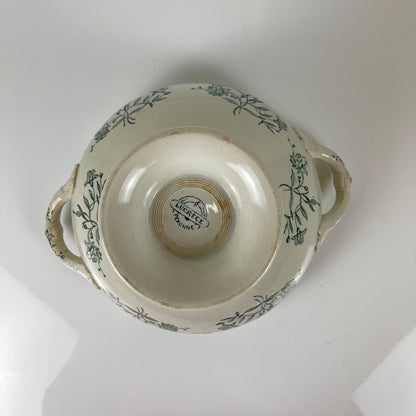 Soupière terre de fer Pexonne "Lucrèce" XIXe