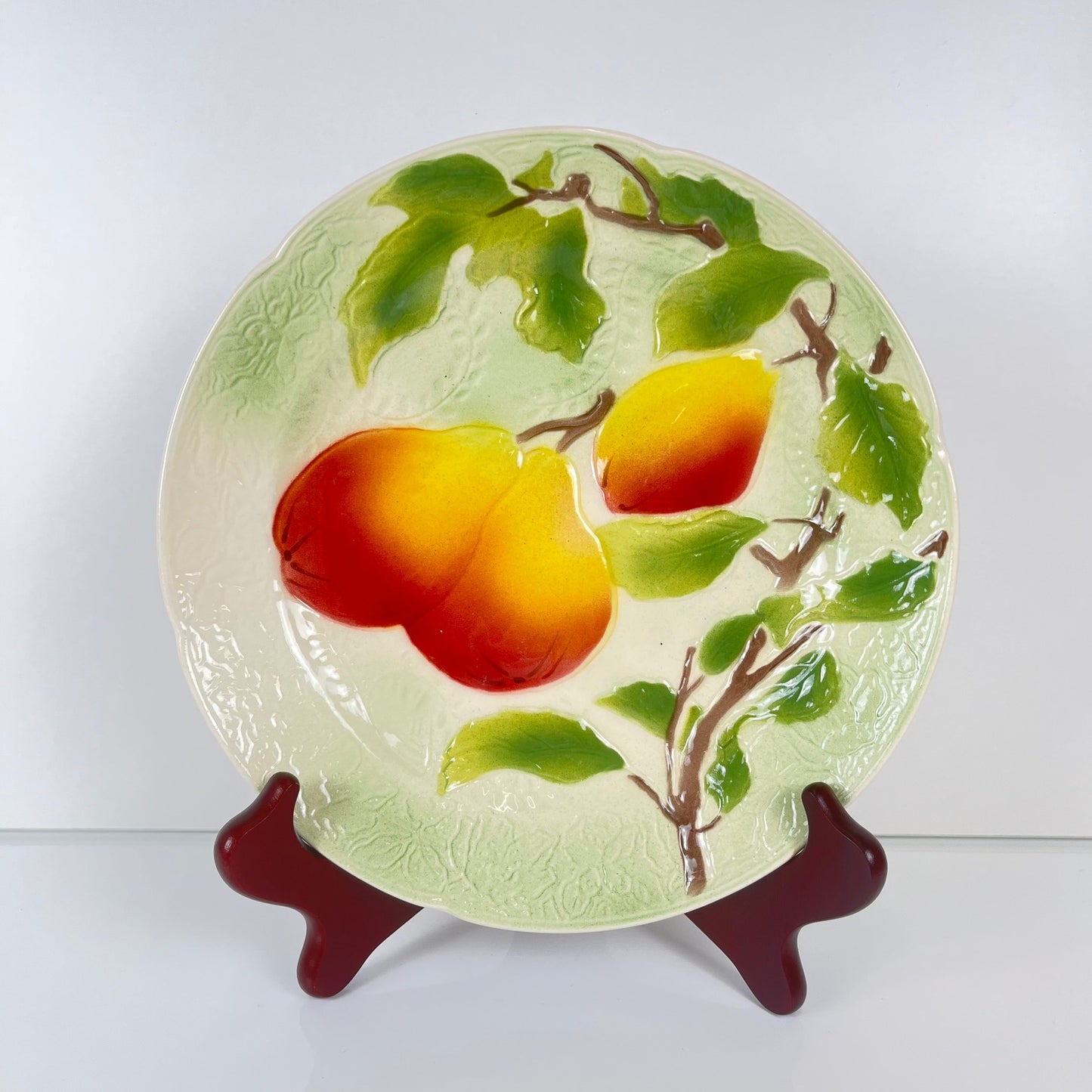 Set de 2 assiettes Barbotine St clement Fruit