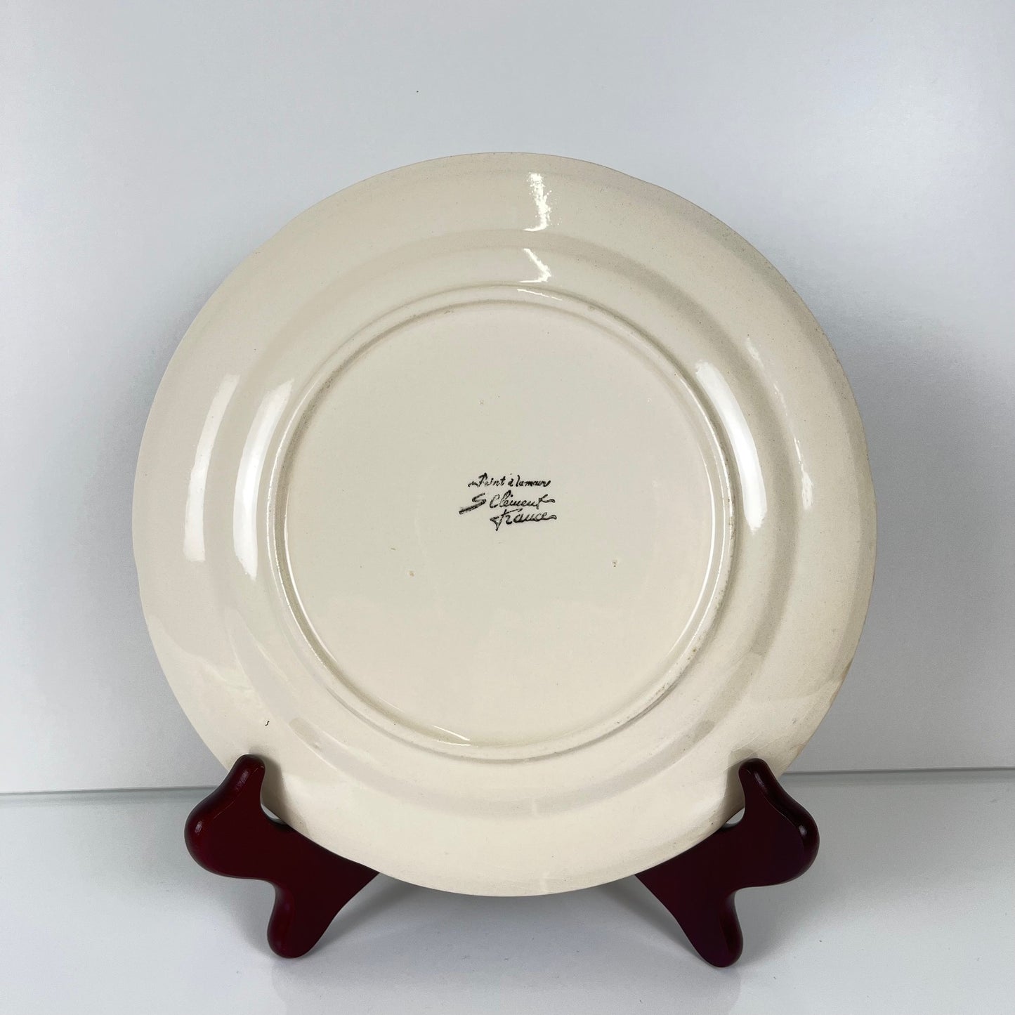 Set de 2 assiettes Barbotine St clement Fruit