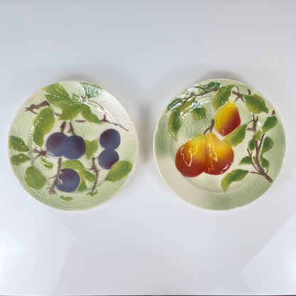 Set de 2 assiettes Barbotine St clement Fruit