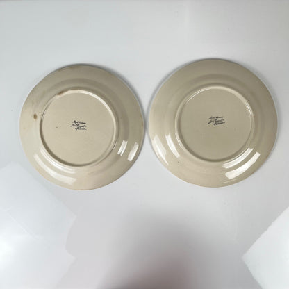 Set de 2 assiettes Barbotine St clement Fruit