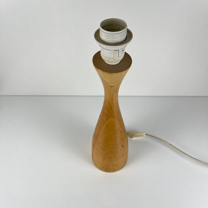 Pied de Lampe Lans en bois tourné, IKEA, 1990