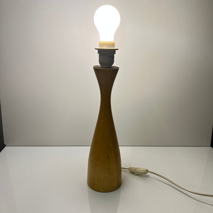 Pied de Lampe Lans en bois tourné, IKEA, 1990