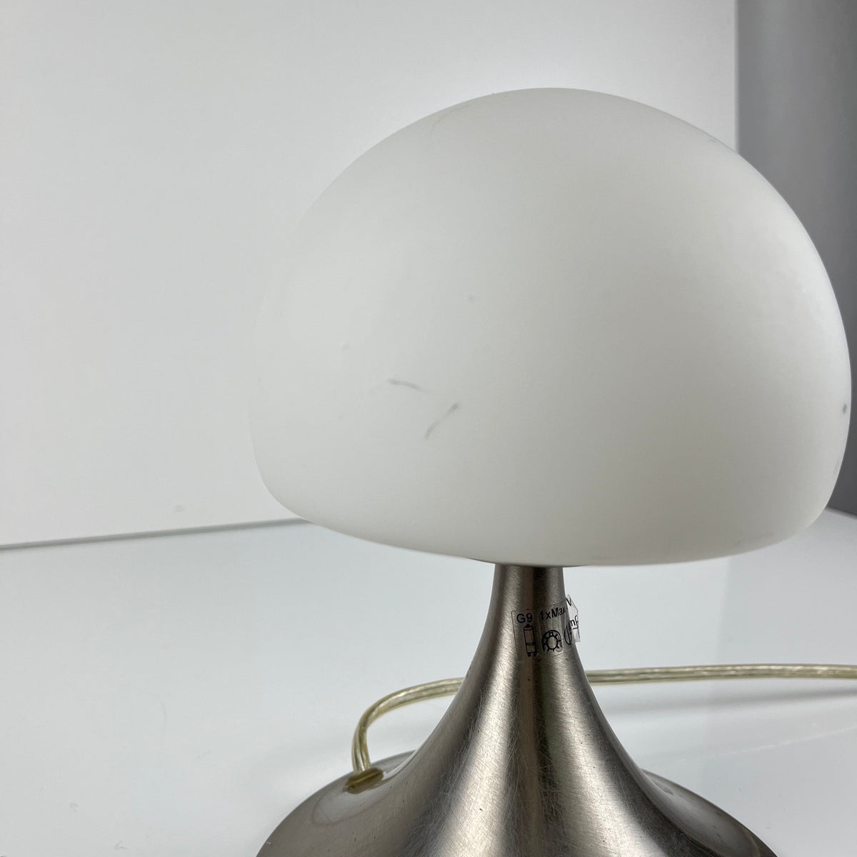 Space Age mushroom-style table lamp, touch lamp, 2000
