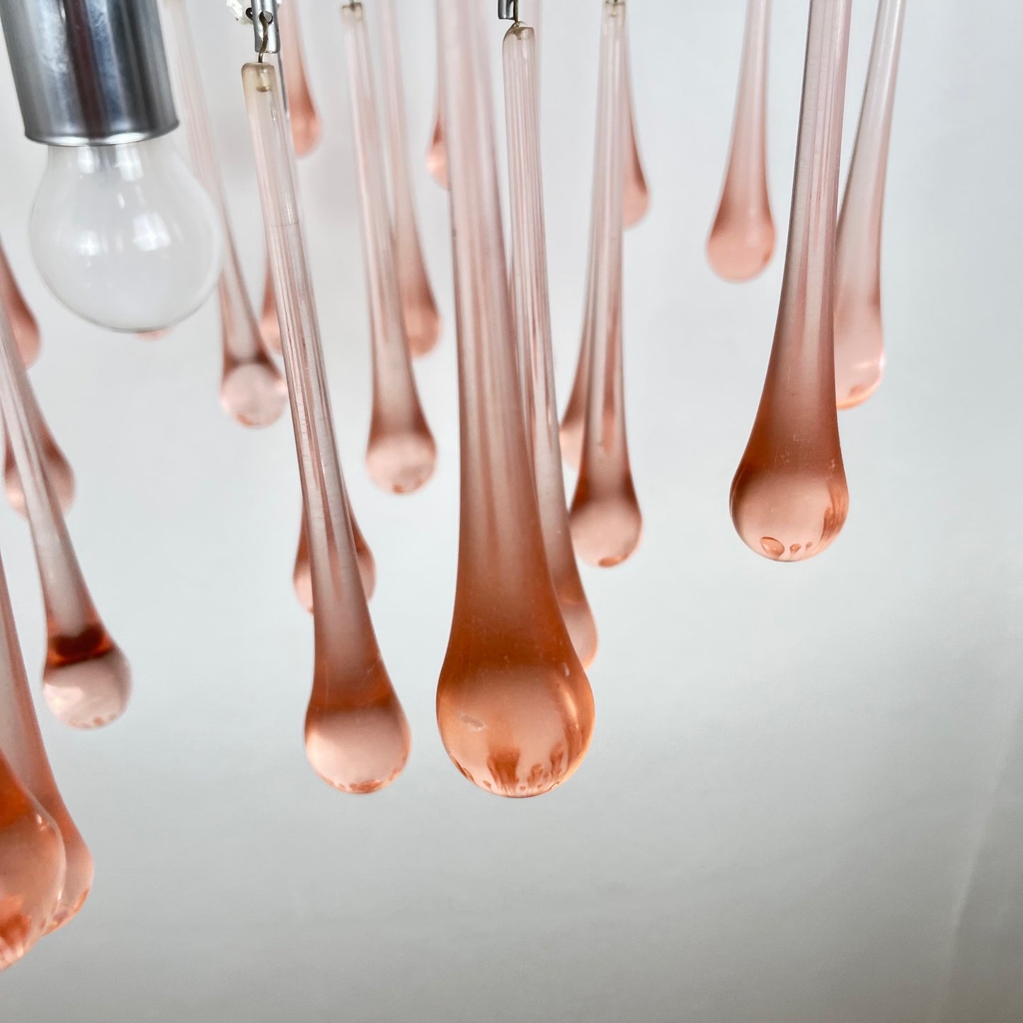 Lustre vintage en verre soufflé de Murano – Italie, années 1970