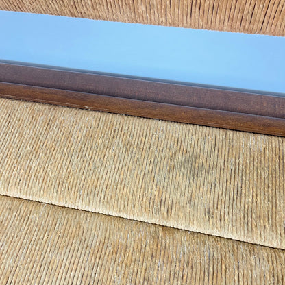 Provençal bench with backrest and integrated storage, 1960