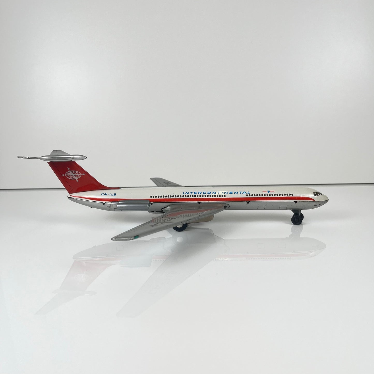 Jouet vintage d’avion de ligne des années 1960-70