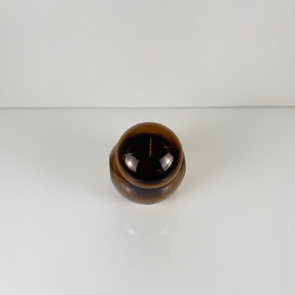 Pot de conservation en verre fumé brun, Lever, belgique