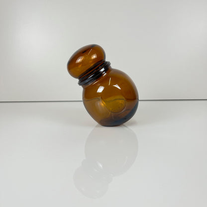 Pot de conservation en verre fumé brun, Lever, belgique