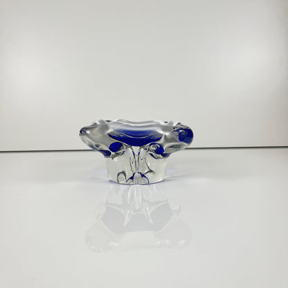 Cendrier en verre soufflé , style Murano , 1970