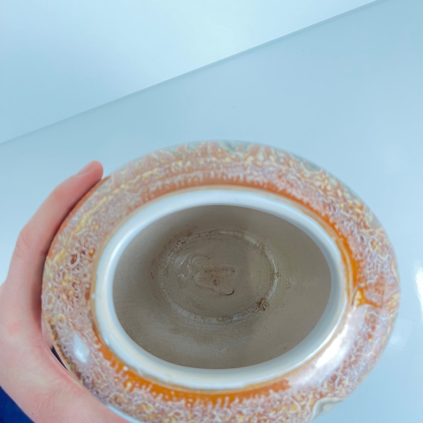 Vase West Germany en céramique glaçure imitation pierre, 1960/70