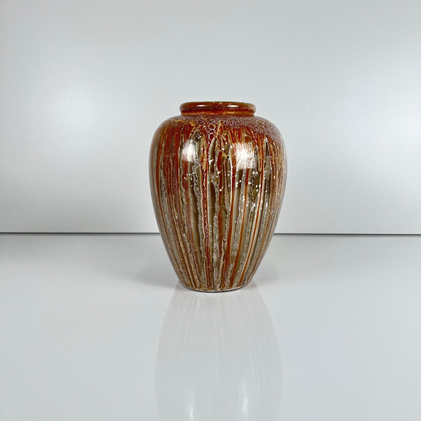 Vase West Germany en céramique glaçure imitation pierre, 1960/70