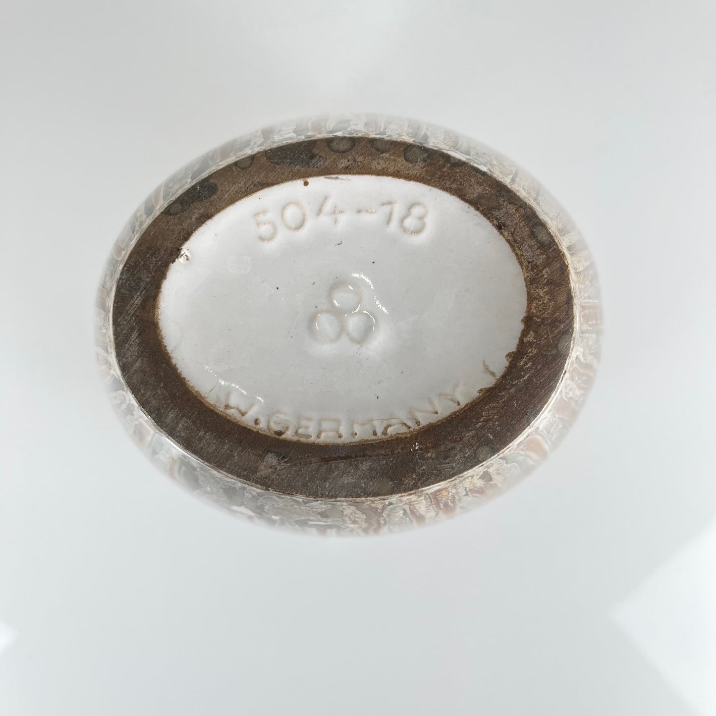 Vase West Germany en céramique glaçure imitation pierre, 1960/70