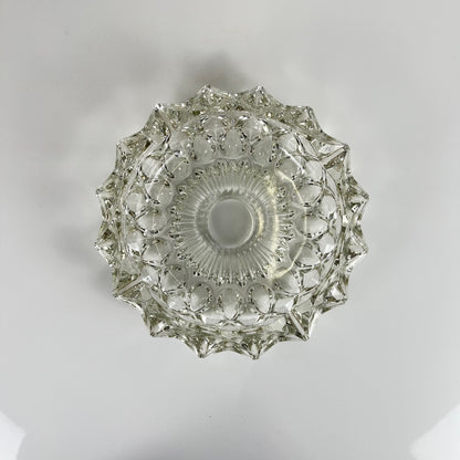 Grand cendrier en cristal taillé, 1960, France