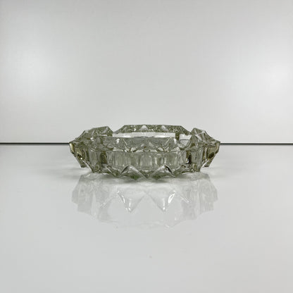 Grand cendrier en cristal taillé, 1960, France