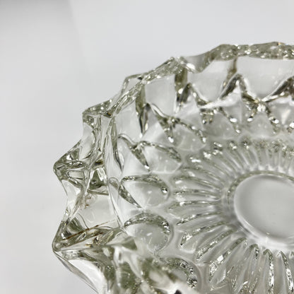 Grand cendrier en cristal taillé, 1960, France