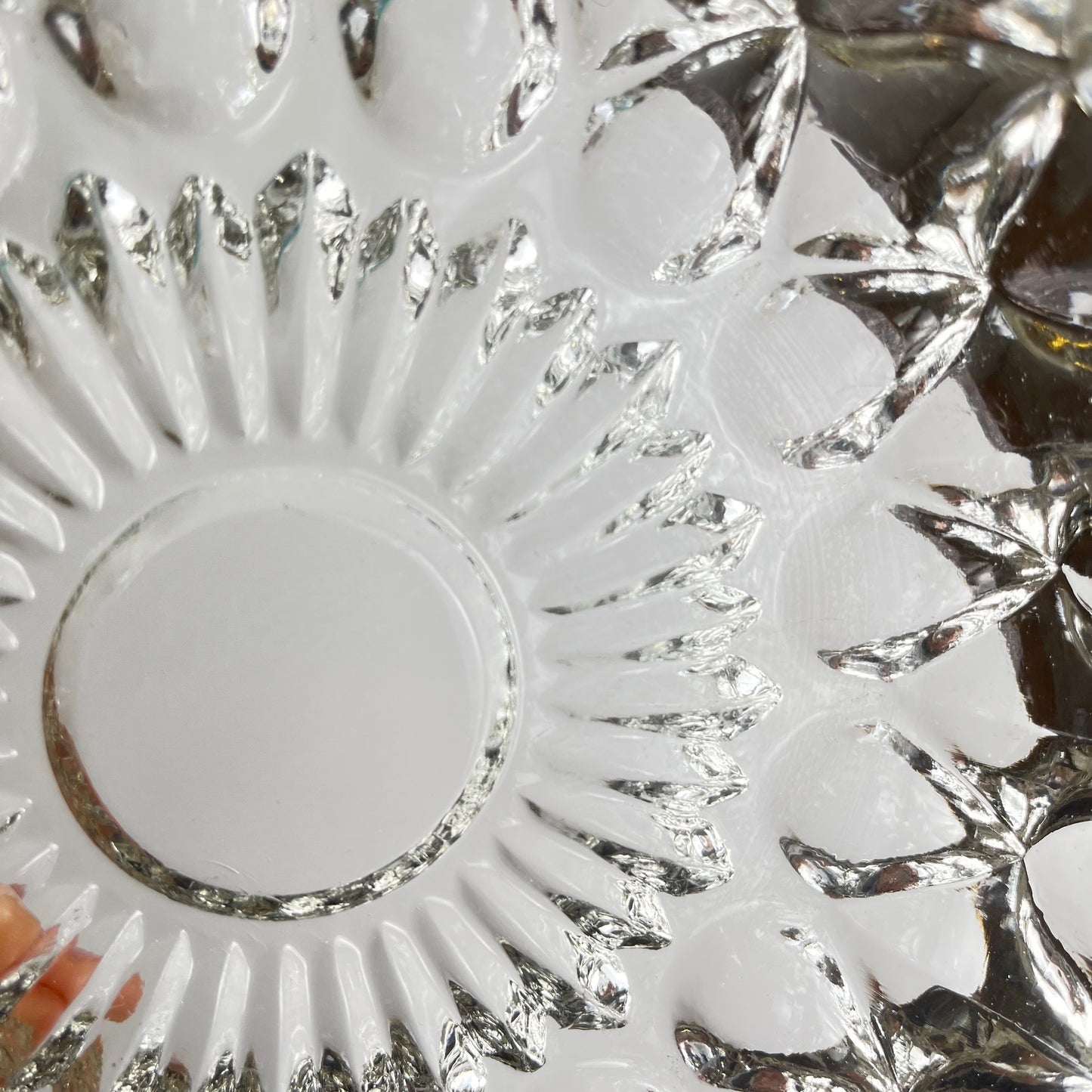 Grand cendrier en cristal taillé, 1960, France